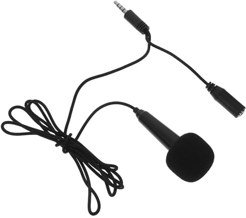 Kichvoe Microfono Mini per Cantare e Registrazione, Microfono Portatile per Telefono e Laptop, Compatto senza Alimentazione Esterna, Adatto per Podcasting, Live Streaming e Video