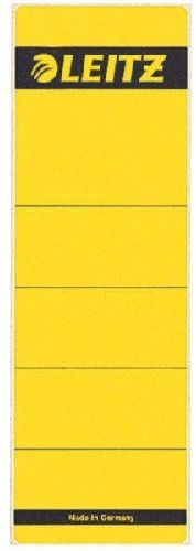 Leitz Rückenschilder gelb 61x191mmBreit kurz. 1642