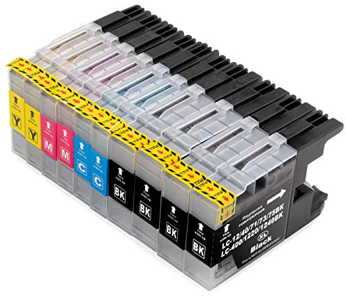 ESMONLINE 10 komp. Druckerpatronen Ersatz für Brother LC-1280XL 1240 1220 | MFC J430W J625DW J725DW J825DW J925DW J5910DW J6510DW J6710DW J6910DW LC1280XL LC1240 LC1220