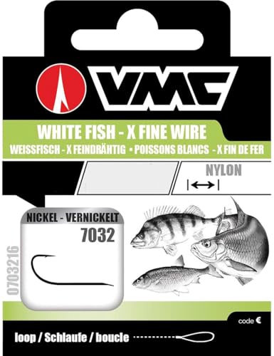 VMC Perfect Weissfischhaken 70cm Gr.14 silber - Gebundene Angelhaken