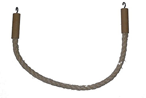 pipano Sitzseil 20-250 cm Sisal 12 mm für Vogelkäfig, Kletterseil, Wellensittich, Nymphensittich, PSH2212 (40 cm lang)