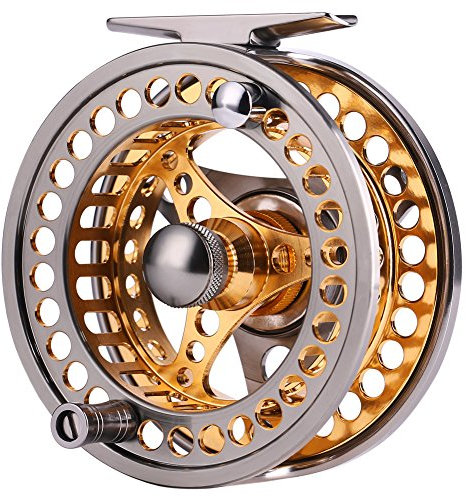 Sougayilang Fliegenfischen, große Spule 2+1 BB mit CNC-gefrästem Körper aus Aluminiumlegierung und Spule in Fliegenrolle Größen 5/6,7/8, 7/8 Reel