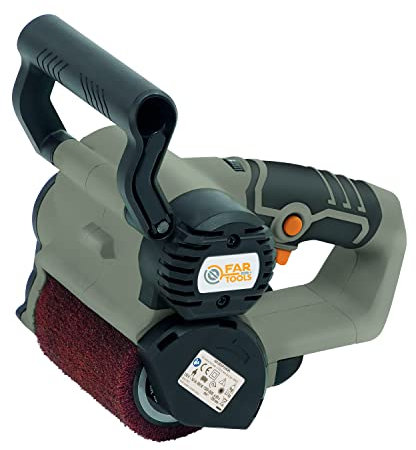 Fartools One REX ONE 80 Kompakter Pflegemittel, 420 W, Bürste aus Kunstfaser, 80 mm/L100 mm, 1500 – 3600 U/min, viele anpassbare Bürsten, Beizen mittlerer Flächen, Taupe