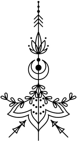 Inkster® Mandala Tattoo | Temporäres Tattoo mit EU-Kosmetikzertifizierung - das Original | wasserfest + vegan | revolutionäres 2-Wochen-Tattoo | Klebetattoos + Fake Tattoos für Damen und Herren