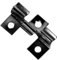 100 Stück WPC Clips Edelstahl, Terrassenclips Clips Klammer WPC Dielen Befestigungsclips,Verbund-Terrassen-Clips,Verschlussbrett-Clips für Montage von Terrassendielen (Schwarz 7.5MM)