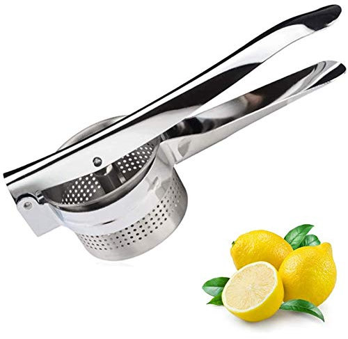 XIKDJ Manuale spremiagrumi, Fatto di Acciaio Inossidabile, Facile da smontare e Pulire, Adatto a Tutti i Frutti o Anche al Vapore Le Patate o Pumpkins