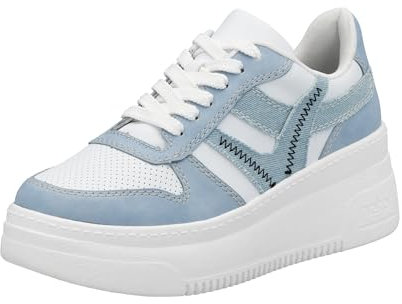 Rieker Damen Schnürhalbschuh in blau - Gr. 40