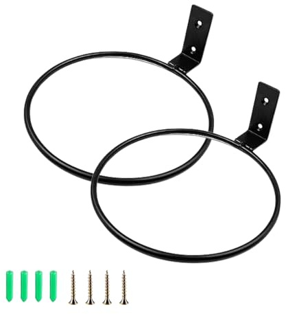Akustikpaneel Pflanzenring, 2 Stück Wandhalterung Blumentopf 5 In Blumentopfhalter Pflanzentablett Pflanzenhalter Ring für Akustikpaneele Haus Garten Balkon (Ring (5 in))