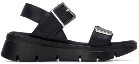 REFRESH - Sandalia Mujer Negro - Calzado Cómodo y Versátil - Moda casual - Modelo 17516102 (Talla 38)