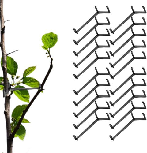 Trädräktningssats | 20 stycken justerbar stabilisator, justerbara grenmellanlägg för fruktträd | för trädgårdsarbete i krukväxter, L-lutning, reparation och öre
