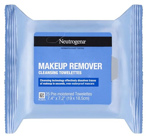 Neutrogena Makeup Remover Cleansing Towelettes Refill Pack, 25 Count