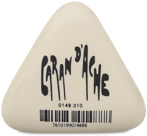 Caran d'Ache d´Ache Radiergummi Dreieckig Beige ohne Weichmacher, Größe: ca. 2,5cm, 6707.350, 149.310