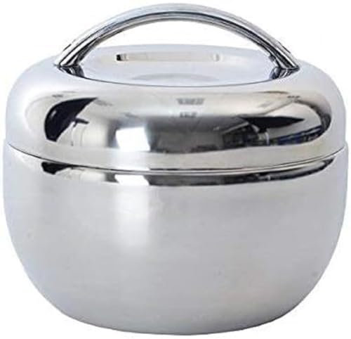 Orion Thermobehälter Edelstahl Apfelform 2 L Silber