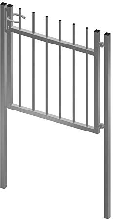Gartentor Komplett-Set Company Edelstahl inkl. Pfosten zum Einbetonieren Gartentr Hoftür