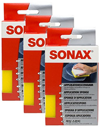SONAX 3X 04173000 ApplikationsSchwamm Politur Wachs 1 Stück