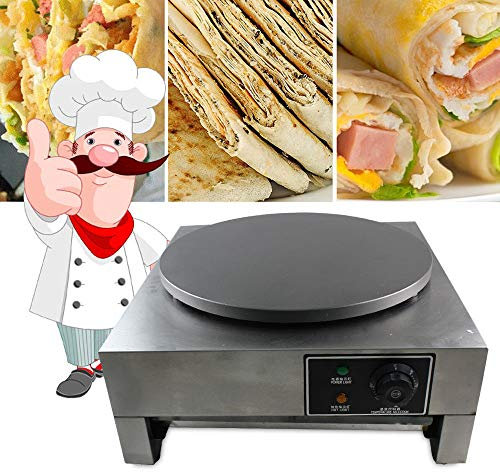 SENDERPICK - Crepiera elettrica, per crepes e crepes, 3 kW, 40 cm