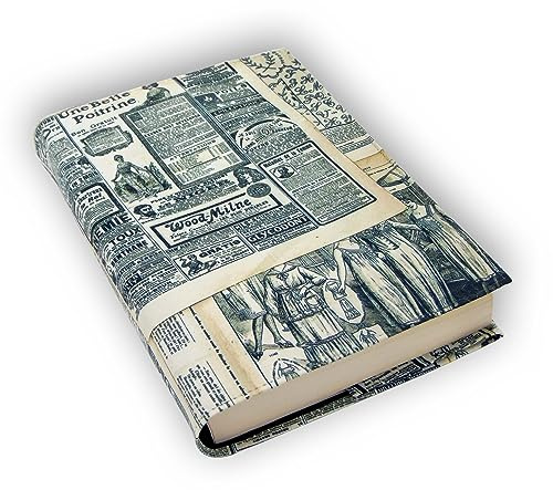 Buchhülle, verstellbar, Buchschutz, wasserdicht, anpassbar an jede Dicke, bedruckter Buchdeckel - 4 verschiedene Größen (137, G)