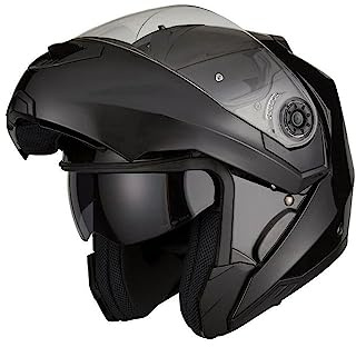 EOLE Klapphelm SUBTLE Glanzschwarz – ECE R 22.06 Zulassung – Größe L (59-60cm) – ABS-Schale