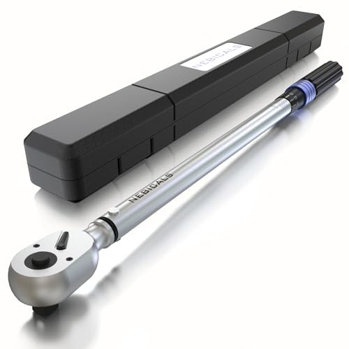 NEBICALS Torque Wrench Heavy Duty, Dual Direction | Size: 3/4'' 100-400 Ft Lb