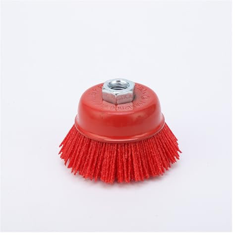 Brosse à coupe en nylon à filament abrasif 2 pièces roue métallique for meuleuse d'angle Brosse à fil en nylon for éliminer la rouille, la corrosion, la peinture, for le prétraitement de surface de di