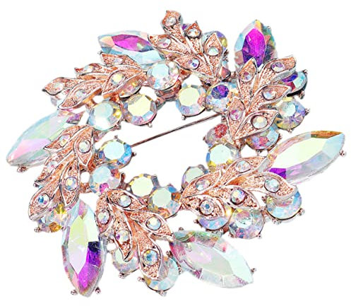 GALPADA Braut Hochzeitsbrosche Strassbrosche Für Kleid Geburtstag Einer Freundin Für Frauen Blumenstrauß Stifte Hochzeit Ansteckblume Blumenkranz Brosche Wäscheklammer Braut-pin Legierung