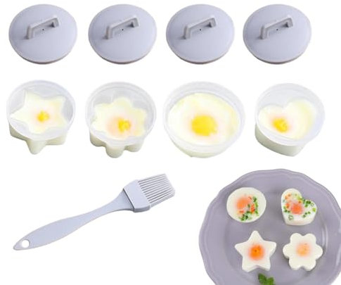 Cuociuova sode in silicone, cuociuova individuale - Macchina per uova sode,Stampo per uova in silicone, stampo per porta uova in camicia, produzione di uova sode