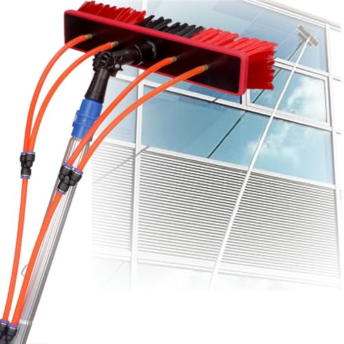 ylpddmm 12M(39 FT) Wasserführende Teleskopstange,high clean teleskopstange mit wasseranschluss,Fensterputzer mit Teleskopstiel, PV Anlage Reinigung Wintergarten Reinigungsset