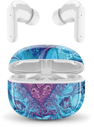 Music Sound - Auricolari Bluetooth TWS Fantasy - Design In-Ear - Senza Fili - Custodia di Ricarica - Microfono - Play Time fino a 25 ore di ascolto - Tanti colori e fantasie disponibili