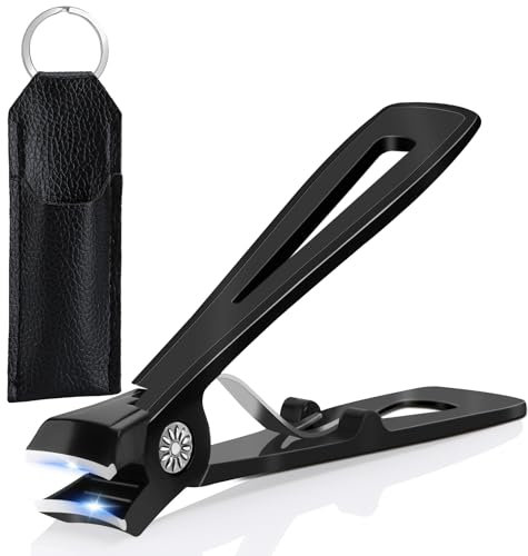 Euqvunn Tagliaunghie, Taglia Unghie per Piedi, Grande Tagliaunghie Uomo in Acciaio Inossidabile, Taglia Unghie per Mani con Ampia Apertura da 16mm Professionale per Anziani Donna