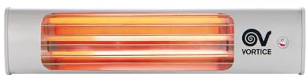 GASFRIGO® - Thermologika 70015 stufa infrarossi da parete, stufa al quarzo da parete, 3 potenze 600/1200/1800W