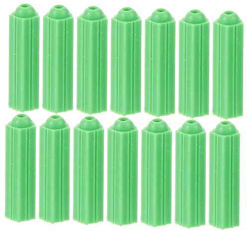 Uonlytech Set Da 100 Tasselli in Plastica Autofilettanti Per Cartongesso e Cemento, Ancoraggi a Muro Resistenti Per Garage, Ufficio e Hobby, Kit Di Ancoraggi a Vite Per Pareti in Gesso e Cemento