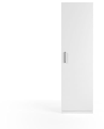 Wasophoogte® Armoire de Rangement - Armoire latérale pour Meuble Machine à Laver - Module J - 700(P)*600(L)*2110(H) mm - Blanc – Design élégant, Gain de Place et Ergonomique – Facile à Installer