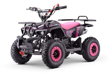 ATV – mini-fyrhjuling för barn, Beneo Motors Explorer rosa – 50 cc