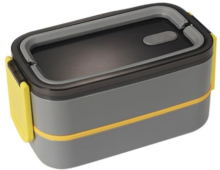 ULTECHNOVO Boîte à Bento Japonaise en Pp à Double Couche, Compartiments Séparés, Micro-ondable et Réutilisable, pour Repas Travail L'école