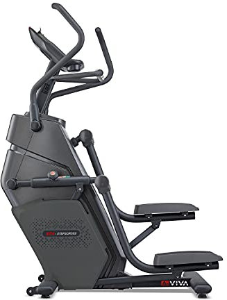 AsVIVA ST4 Stepper und Crosstrainer Ergometer mit Flexibler Schrittlänge, Kinomap App, Fitnessgerät für Zuhause, Beintraining