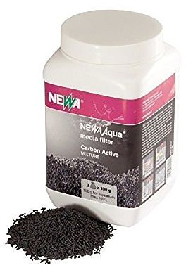 Newa Charbon Actif pour Filtre Aquarium en Pellets 3 Sacs d'eau Moyenne Filtre sachets 3 x 100 g
