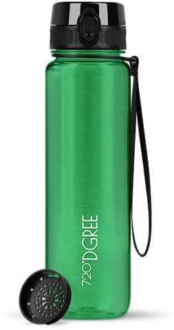 720°DGREE Trinkflasche „uberBottle“ Sieb – 6 Größen, über 40 Farben wählbar