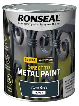 Ronseal Direct to Metal Paint Storm Grey Gloss 750ml