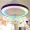 LED Ventilatore da Soffitto con Lampada e Telecomando RGB Musicale Altoparlante Dimmerabile 36W Plafoniera Silenzioso Invisibile Soffitto Luce da Ventilatore per Soggiorno Camera da Letto Ufficio