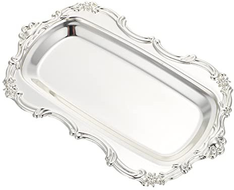 Zerodeko Spitzen Teller Im Europäischen Stil Brotschale Zum Servieren Quadratische Platten Handtuchablage Tablett Für Obstteller Servierplatten Aus Metall Ottomane Kosmetik Bilden Eisen