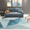 ASIinnsy Tappeto Salotto Moderno Geometrico Astratto Tappeto Soggiorno Pelo Corto Blu Morbido Antiscivolo Tappeti Salotto Grandi Camera da Letto Grigio Home Decor (160 x 200 cm, Grigio Blu)