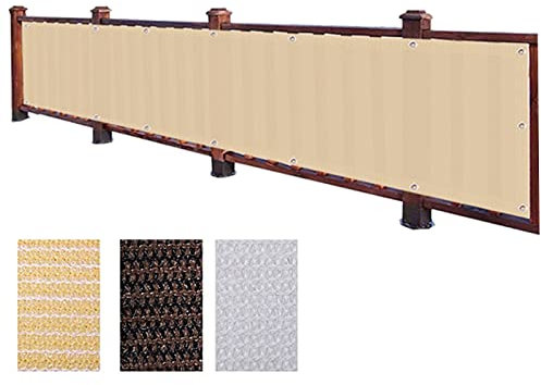 SAGIDAR Sonnensegel Nach Maß - Abdeckplane Wasserfest, Nicht Leicht Zu Verformen Und Zu Verblassen, Reißfest, Balkon Sichtschutz, 95% UV-Block, Robust & Stabil, for Balkone, Terrassen, Gärten
