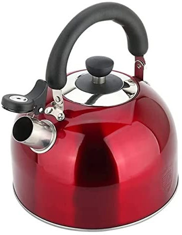 Teekessel Wasserkessel Pfeifenkessel 4L Pfeifkessel Teekanne Aus Edelstahl 304 Mit Ausguss Abdeckung Gasherd Wasserkocher Tragbarer Heißwasserboiler Teekessel Pfeifkessel Flötenkessel