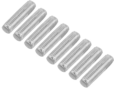 QUARKZMAN 16 Stück Gewindestangen, M5 x 20mm, 304 Edelstahl, Gewindestab mit metrischem Vollgewinde, M5-0,8 Gewindestift für Möbel- und Maschinenmontage