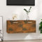 BOWEKAM Home & Garden-Wandschrank Räuchereiche 80x35x36,5 cm Holzmöbel Wahl