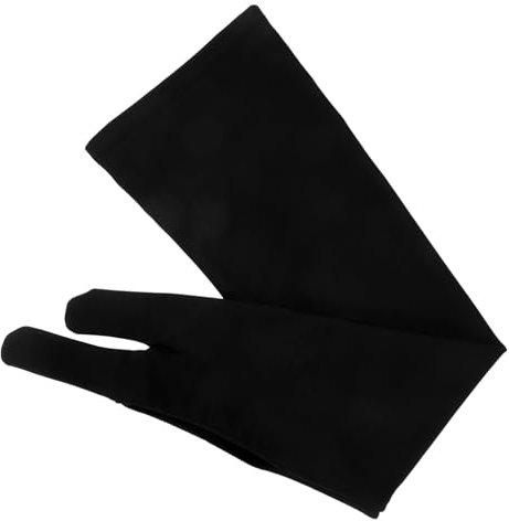 jojofuny Two-finger Artist Drawing Glove for Digital and Tablet Use Breathable Black Medium Hand Gloves for Drawing and Sketching
