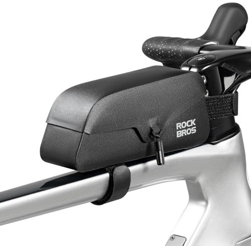 ROCKBROS Fahrrad Oberrohrtasche 100% Wasserdicht mit magnetischem Deckel Fahrradrahmentasche Dreieckstasche für Gravelbike Rennrad und MTB