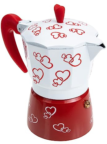 Garneck Mocha Pot Espresso Maker 150ml Aluminum Stovetop Coffee Pot Octagonal Pattern for Home Brewing