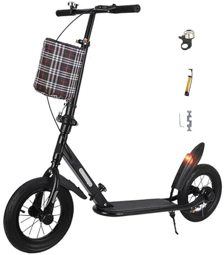 City Roller Erwachsene 100 Kg Tragkraft 200mm Klappbarer Cityroller Big Wheel Scooter Mit Handbremse Und Bremse, Scooter Erwachsene,kickscooter