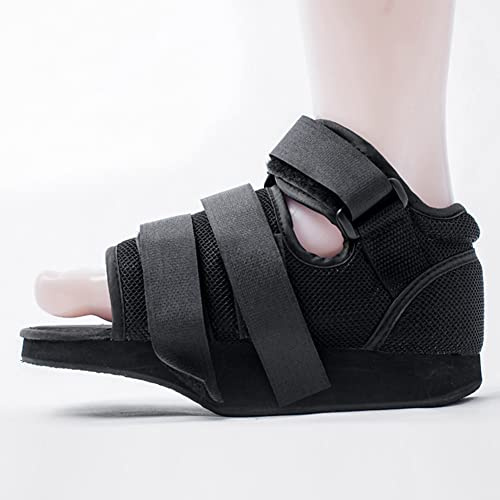 Chaussures de Décharge Ouverte Postopératoire Chaussure Orthopédique Post-Chirurgicale Chaussure de Marche à l'avant-pied Chausson de Guérison pour Chirurgie du Pied Orthèse de Pied Sangle Réglable
